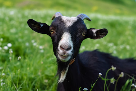 草地吃草的羊高清图片