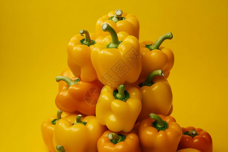黄胡椒蔬菜背景图片