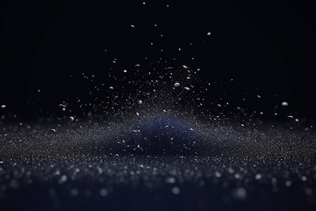 雪晶盐物质粒子设计图片