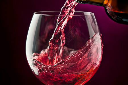 杯子中的葡萄酒图片