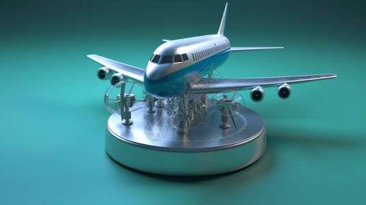 飞机模型背景图片