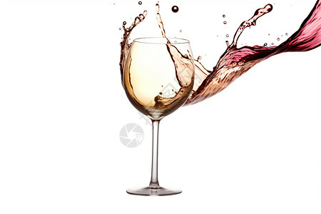 酒高脚玻璃幸福飞溅的酒水设计图片