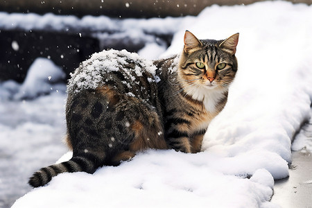 无家可归的虎斑猫背景