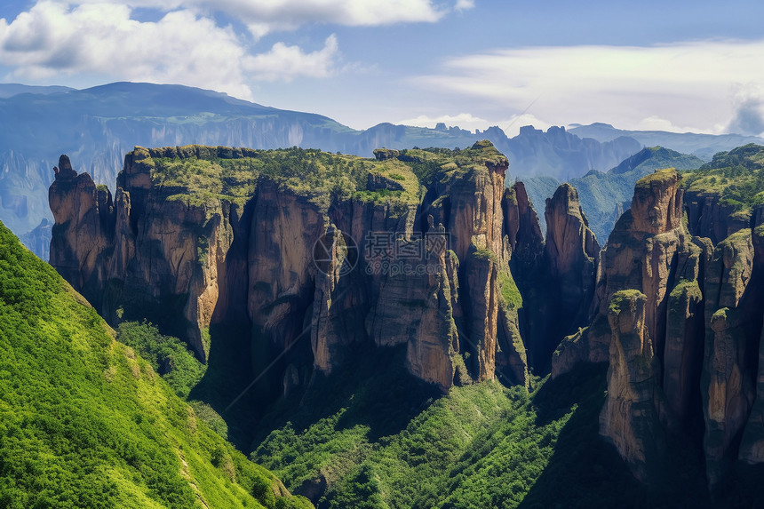 尖峰山脉图片