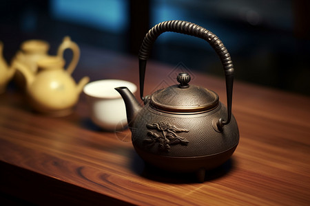 茶具茶壶背景图片