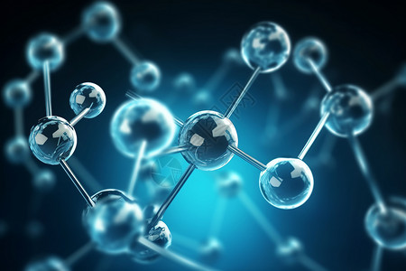 化学分子结构背景图片
