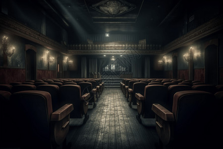 灯光昏暗的剧院图片