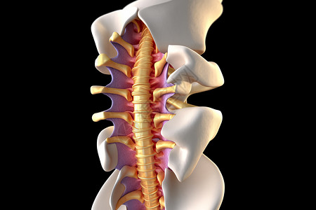 人体脊椎概念图图片