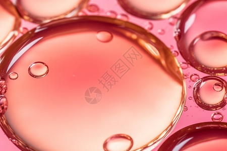玫瑰豉油半透明气泡光滑背景设计图片