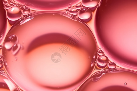 光滑玫瑰油滴液体背景高清图片