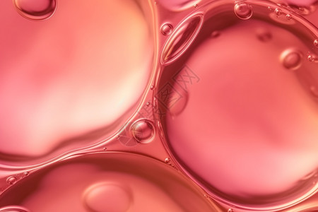 玫瑰豉油透明油滴液体光滑背景设计图片