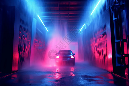 最佳电影车充满科技感的只能洗车场设计图片
