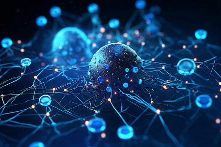 科学节点先进技术的人工神经网络设计图片