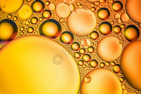抽象黄色气泡纹理图片