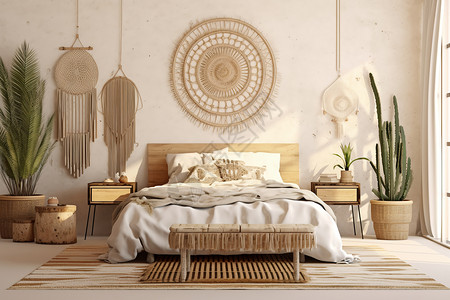 波西比亚风格别致的波西米亚风格的卧室设计图片