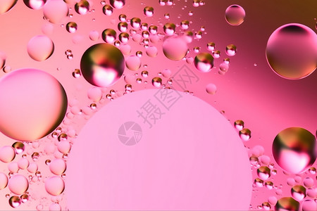 粉色气泡抽象背景背景图片