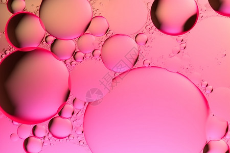 粉色透明的气泡背景图片