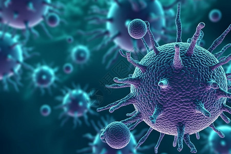 抽象的病毒细胞背景图片
