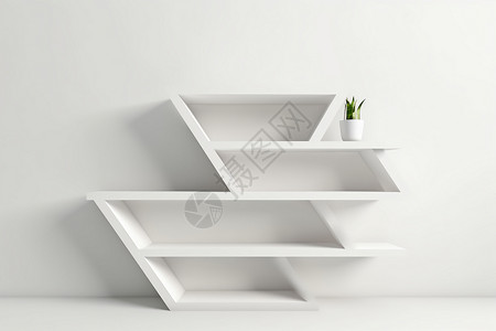 植物架白色的架子设计图片