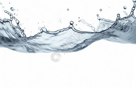 白色液体水流水花背景设计图片