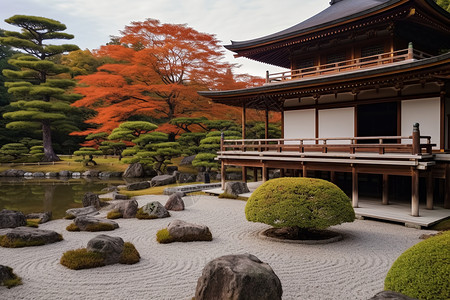 庭院建筑风景图片