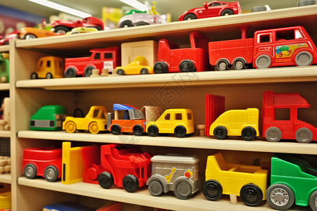 商店的玩具汽车背景图片