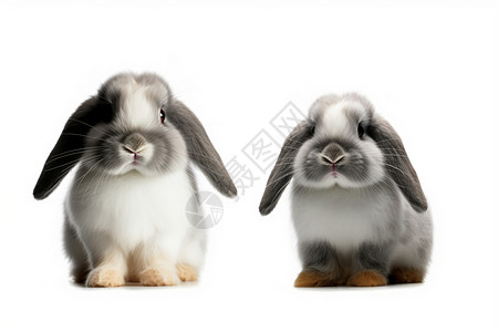 哺乳动物垂耳兔背景图片