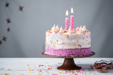 粉红色的蛋糕背景图片
