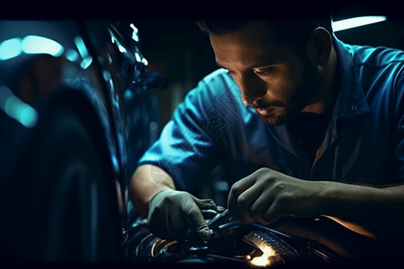 男性汽车修理工图片