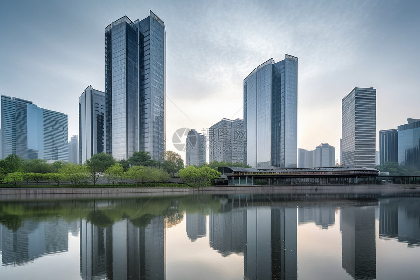 现代城市高层建筑图片