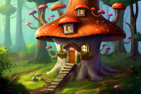 童话世界的房子图片