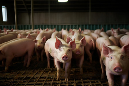 猪仔养殖场背景图片