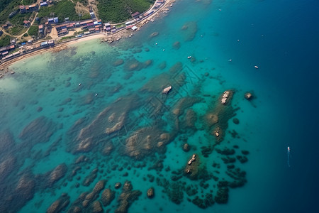 平静的海水背景图片