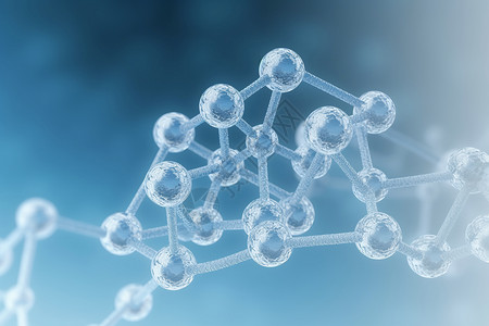 分子连结结构背景图片