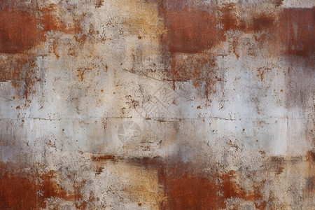 肮脏棕色墙壁满是锈迹的金属设计图片