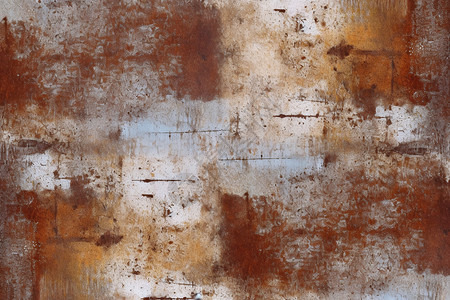 磨损的金属肮脏棕色墙壁高清图片