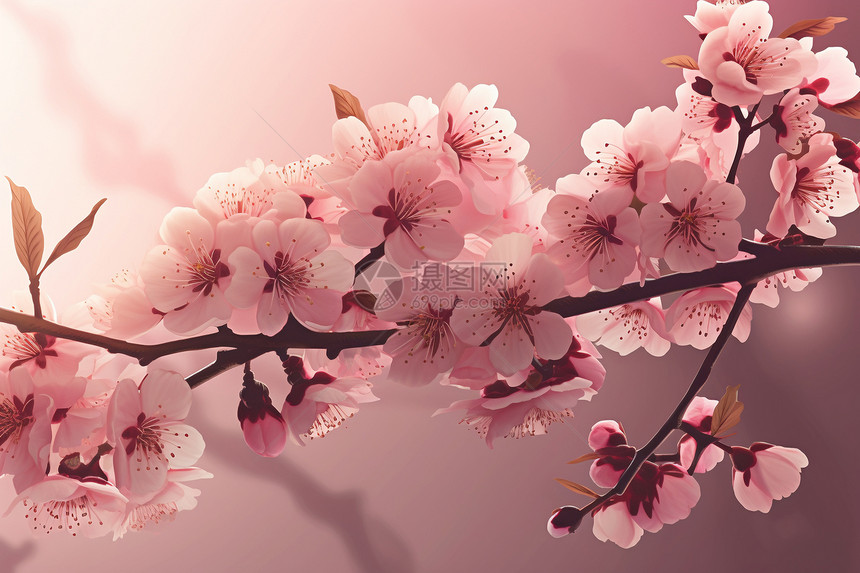 柔和的樱花图片