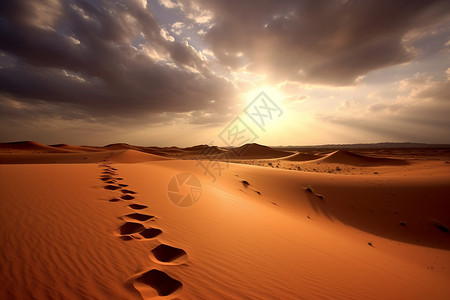 燃热的沙漠背景图片