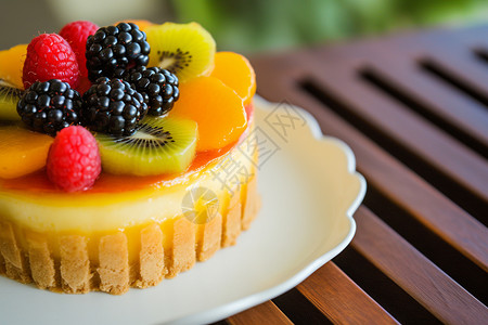 健康美味水果蛋糕图片
