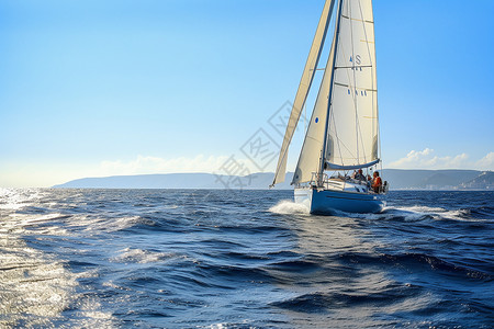 海上冒险海上帆船冒险设计图片