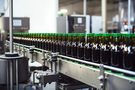 制造啤酒饮料的工厂背景图片