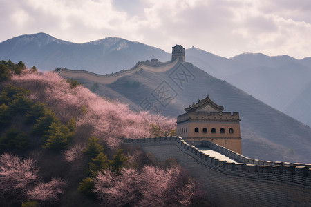 春季旅游打卡地背景图片