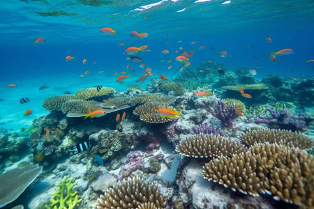 海洋中的海洋生物图片