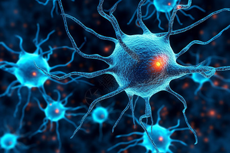 神经细胞概念背景图片