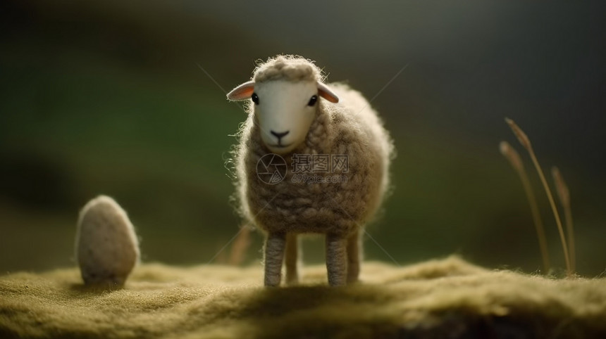 羊毛毡动物图片