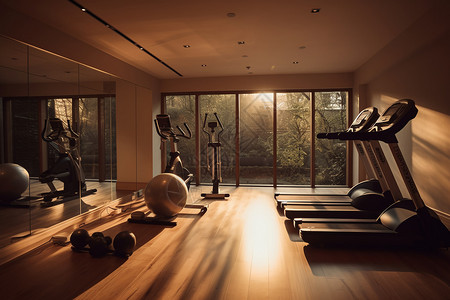 锻炼身体的健身房图片