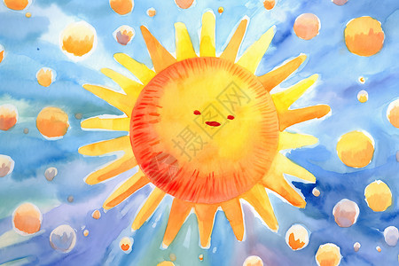 夏日的太阳背景图片