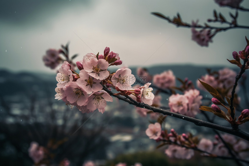 粉色的美丽樱花图片