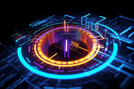 仪器仪表抽象3D科学技术设计图片