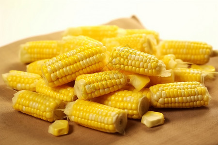 健康的黄色玉米图片